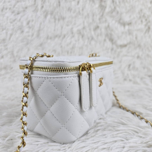 Chanel Vanity Lambskin Brushed Gold Hardware