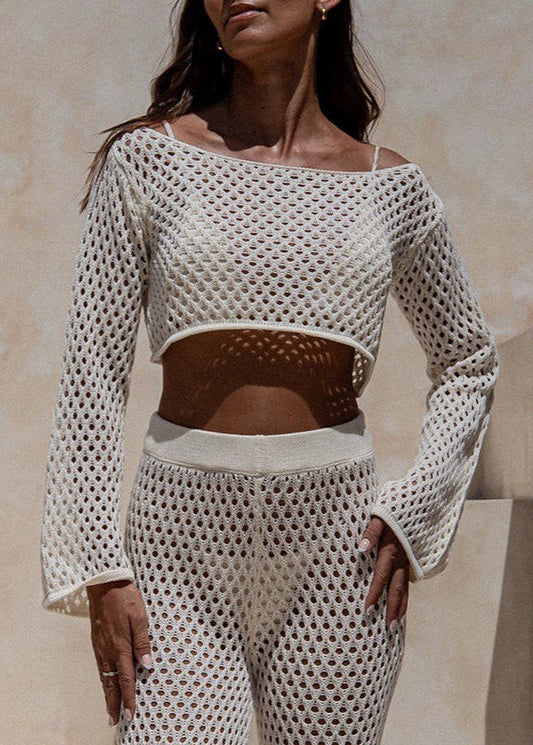 Coastal Air - Crochet Knit Lounge Set