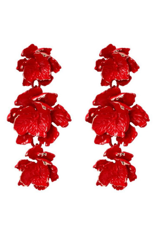 Pendientes de flores de barniz Phyllis 