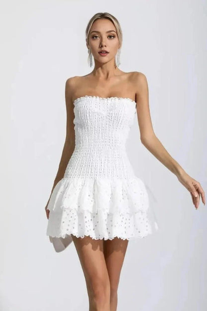 Stacey Strapless Summer Mini Dress