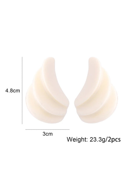 Resin Shell-shaped Earrings
