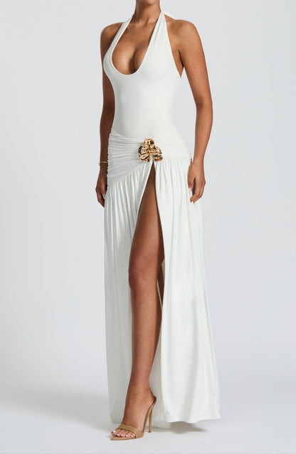 Fiorentina Top & Maxi Skirt Set - White