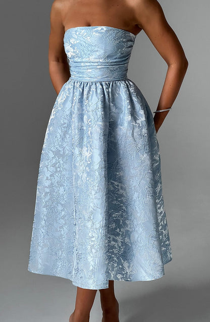 Natalia Midi Dress - Blue