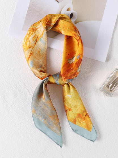 Pañuelo con estampado de paisaje de Sharon 
