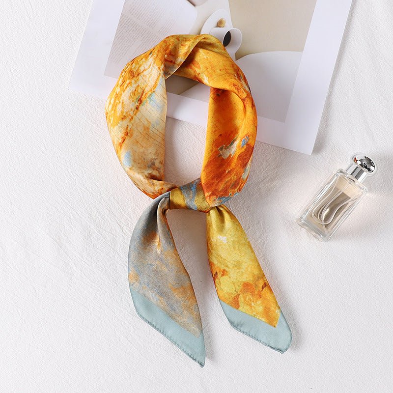 Pañuelo con estampado de paisaje de Sharon 