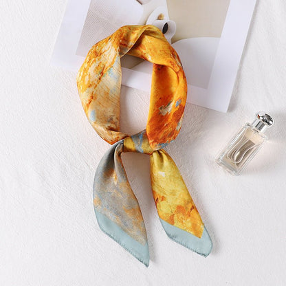 Pañuelo con estampado de paisaje de Sharon 