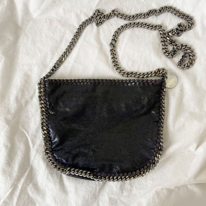 Stella McCartney Black Faux Leather Crossbody Medium Bag