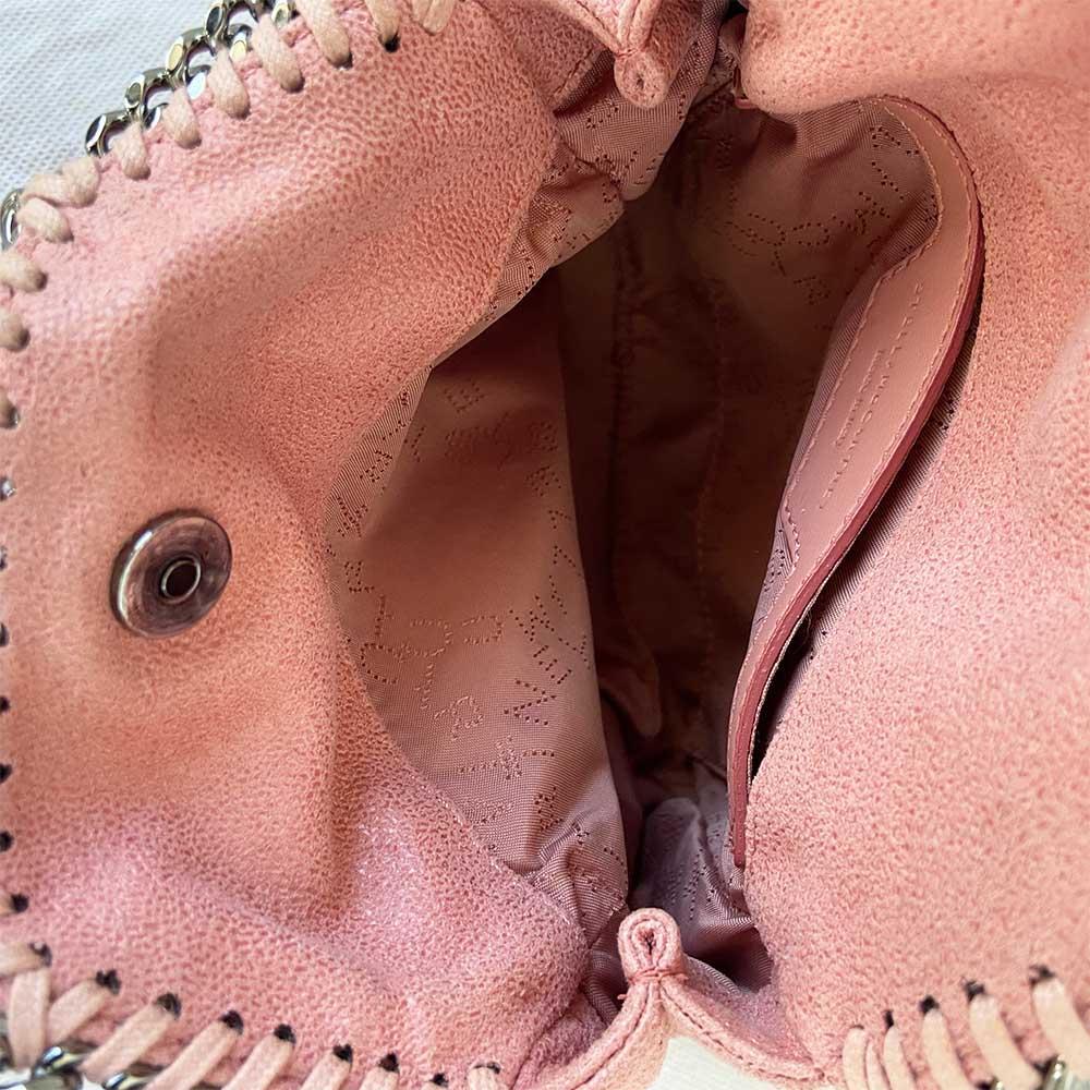 Stella McCartney Pink Faux Leather Mini Falabella Tote