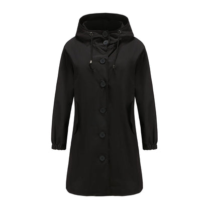 Casual Waterproof Outdoor Rain Jacket with Hood for Women | Great for Outdoor Activities
