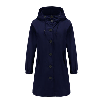 Casual Waterproof Outdoor Rain Jacket with Hood for Women | Great for Outdoor Activities