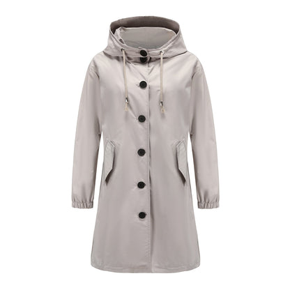 Casual Waterproof Outdoor Rain Jacket with Hood for Women | Great for Outdoor Activities