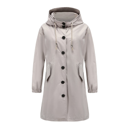 Casual Waterproof Outdoor Rain Jacket with Hood for Women | Great for Outdoor Activities
