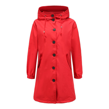 Casual Waterproof Outdoor Rain Jacket with Hood for Women | Great for Outdoor Activities