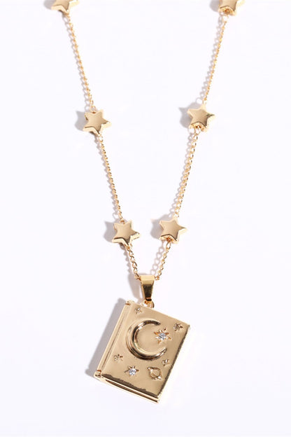 ?庐You're My Soulmate?锟斤拷 Openable Constellation Book Necklace